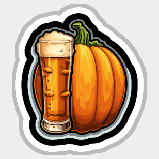 Pumpkin Beer Sticker